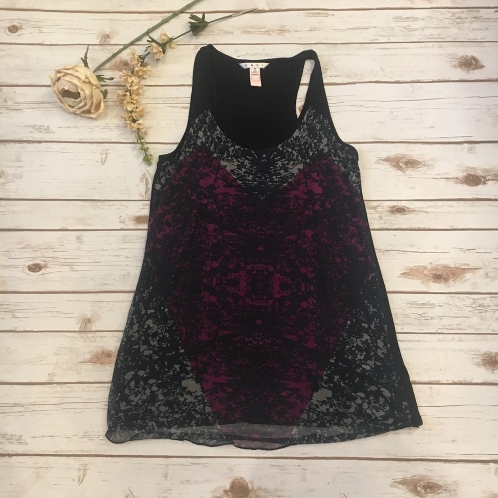 CAbi heart of Love Racerback Tank Size: Small